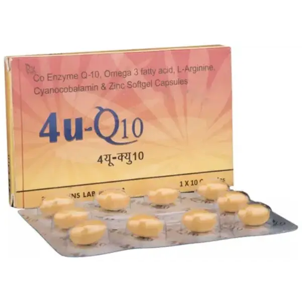 4U Q10 Gold Soft Gelatin Capsule